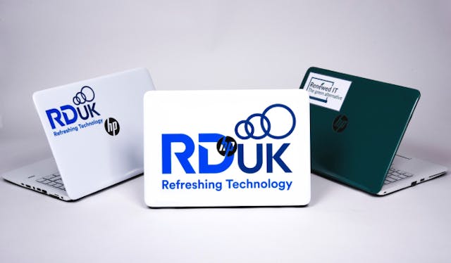 3 RDUK laptops on display